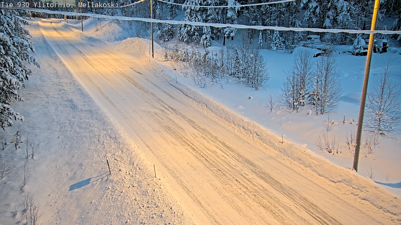 Weather Camera Image Road 83 Ylitornio, Mellakoski, Ylitornio, Lappi