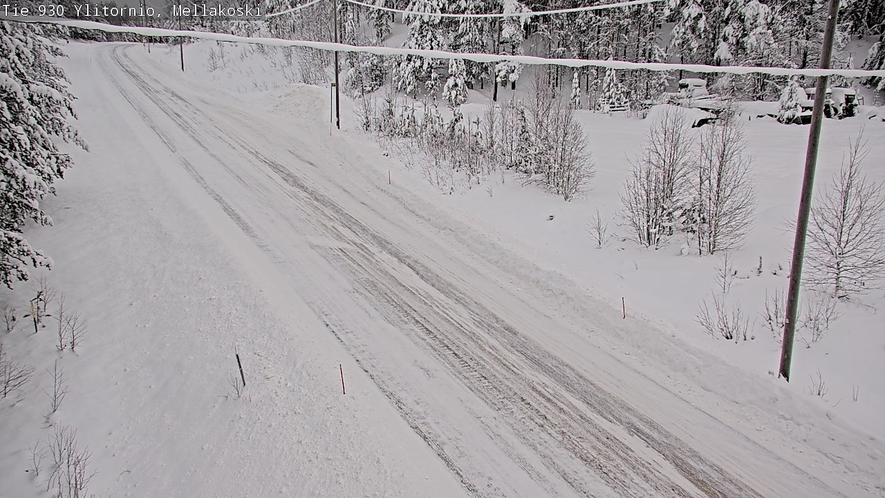 Weather Camera Image Väg 83 Övertorneå, Mellakoski, Ylitornio, Lappi
