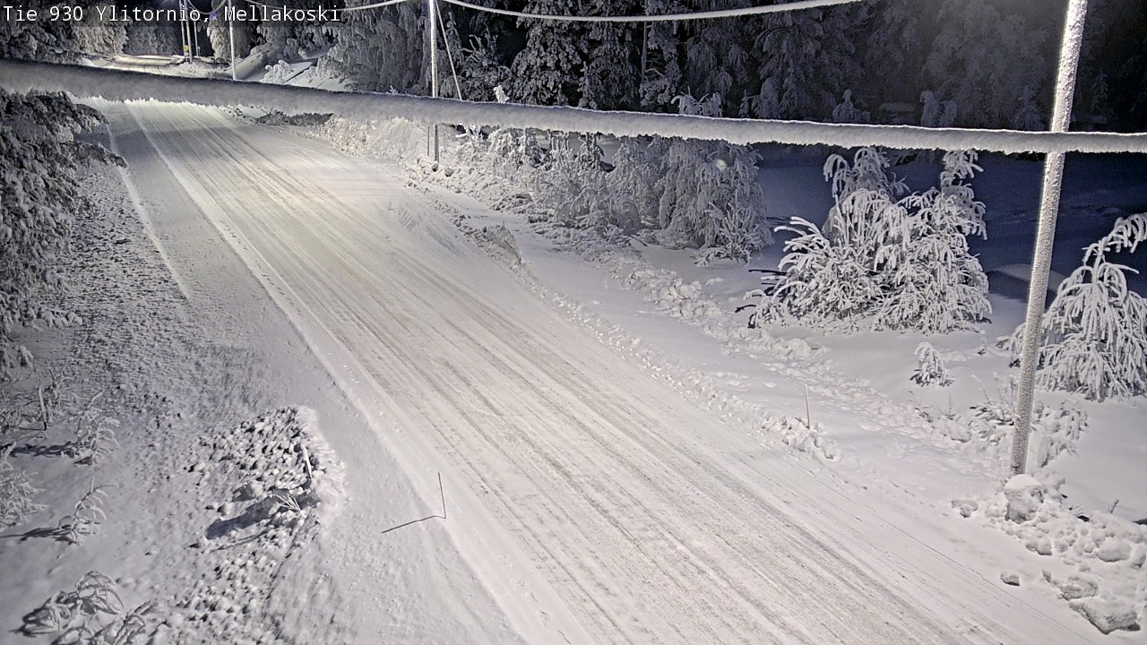 Weather Camera Image Road 83 Ylitornio, Mellakoski, Ylitornio, Lappi