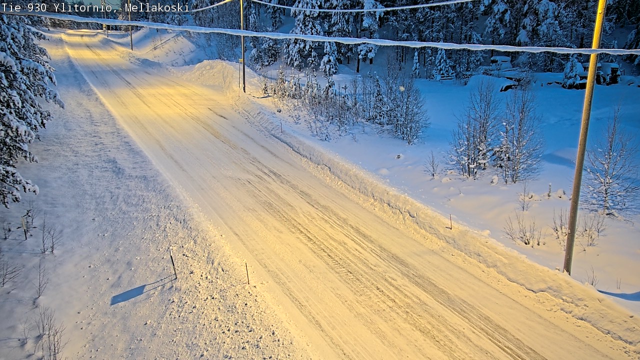 Weather Camera Image Road 83 Ylitornio, Mellakoski, Ylitornio, Lappi