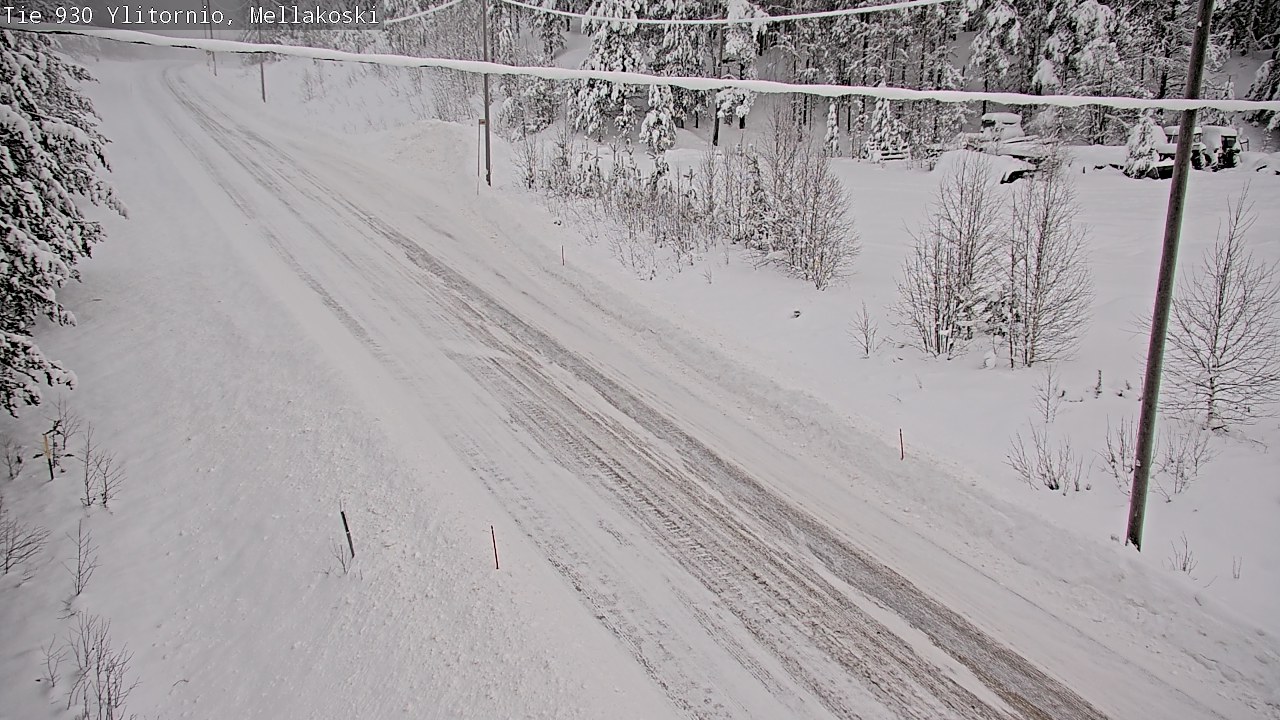 Weather Camera Image Väg 83 Övertorneå, Mellakoski, Ylitornio, Lappi