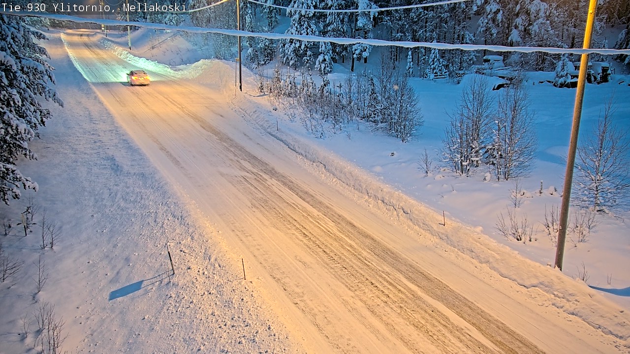 Weather Camera Image Väg 83 Övertorneå, Mellakoski, Ylitornio, Lappi