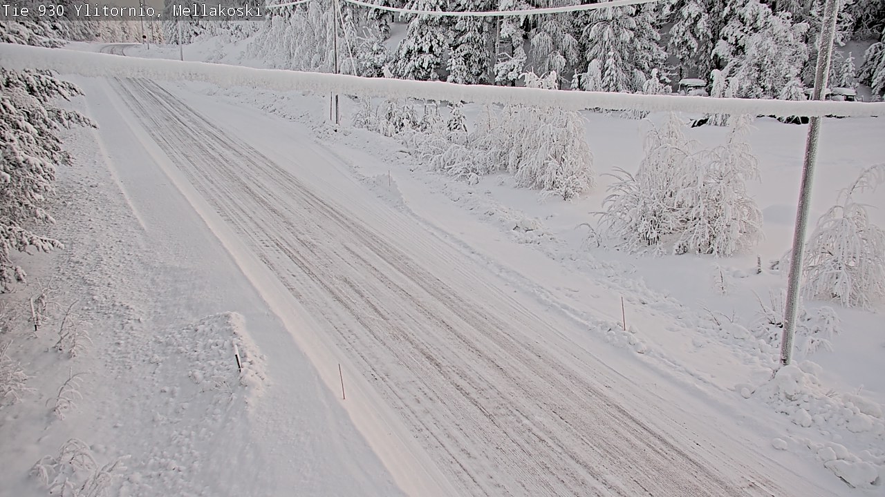 Weather Camera Image Road 83 Ylitornio, Mellakoski, Ylitornio, Lappi