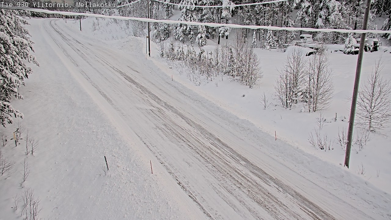 Weather Camera Image Road 83 Ylitornio, Mellakoski, Ylitornio, Lappi