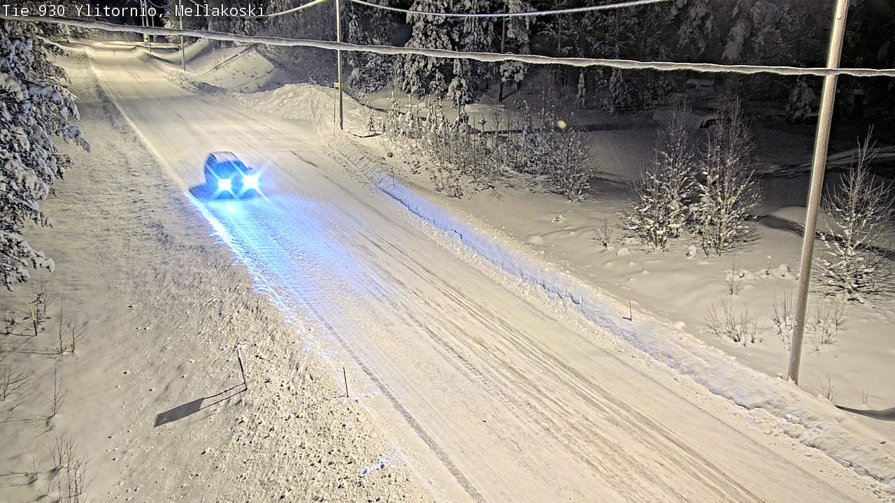 Weather Camera Image Road 83 Ylitornio, Mellakoski, Ylitornio, Lappi