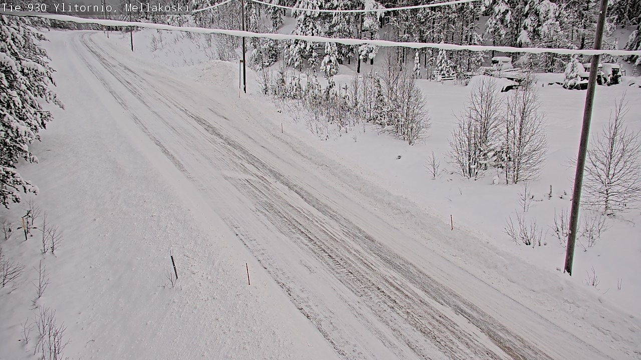 Weather Camera Image Väg 83 Övertorneå, Mellakoski, Ylitornio, Lappi