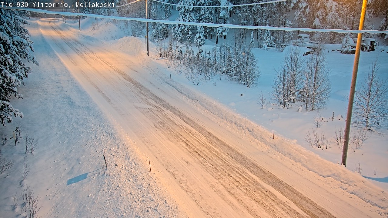 Weather Camera Image Väg 83 Övertorneå, Mellakoski, Ylitornio, Lappi