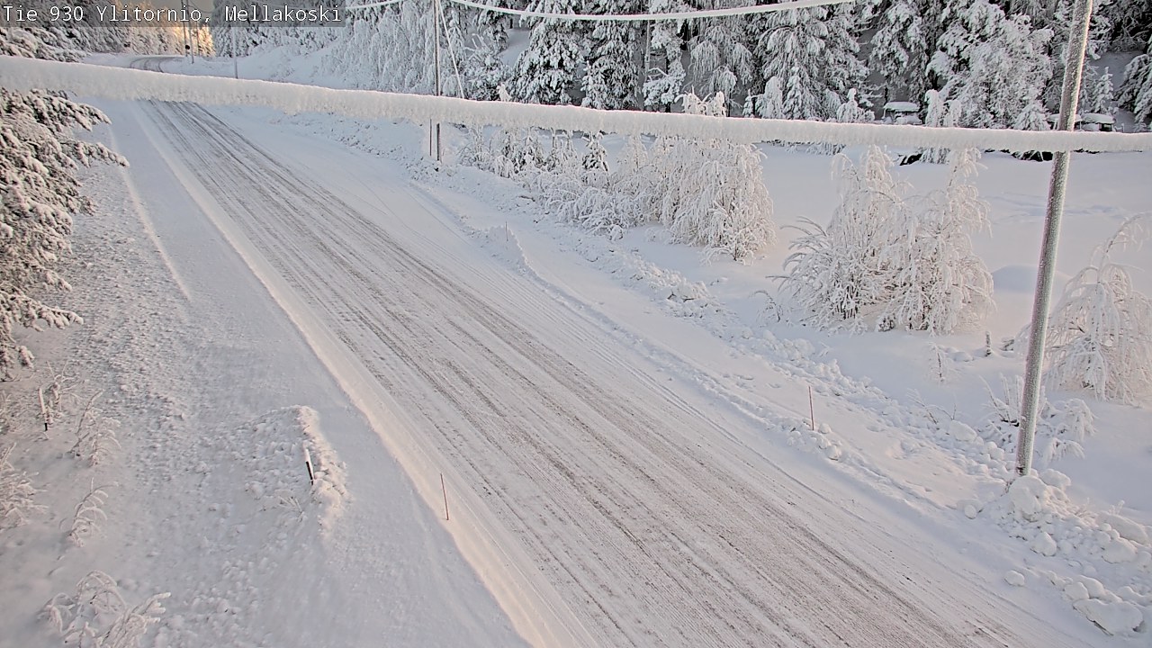 Weather Camera Image Road 83 Ylitornio, Mellakoski, Ylitornio, Lappi