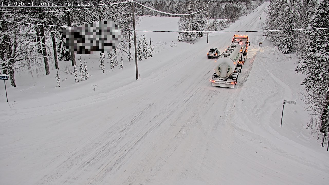 Weather Camera Image Väg 83 Övertorneå, Mellakoski, Ylitornio, Lappi
