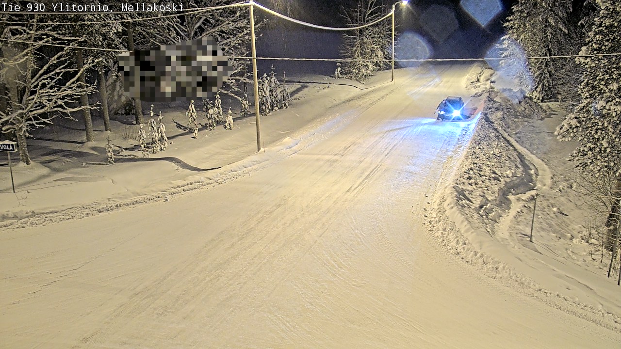 Weather Camera Image Väg 83 Övertorneå, Mellakoski, Ylitornio, Lappi