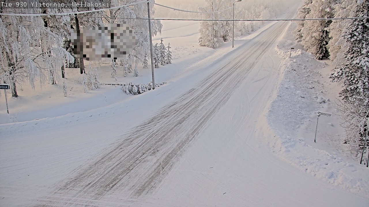 Weather Camera Image Road 83 Ylitornio, Mellakoski, Ylitornio, Lappi