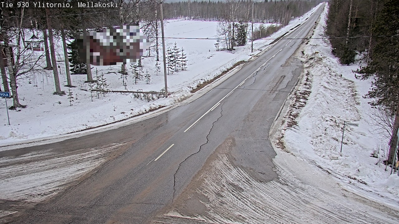 Weather Camera Image Road 83 Ylitornio, Mellakoski, Ylitornio, Lappi