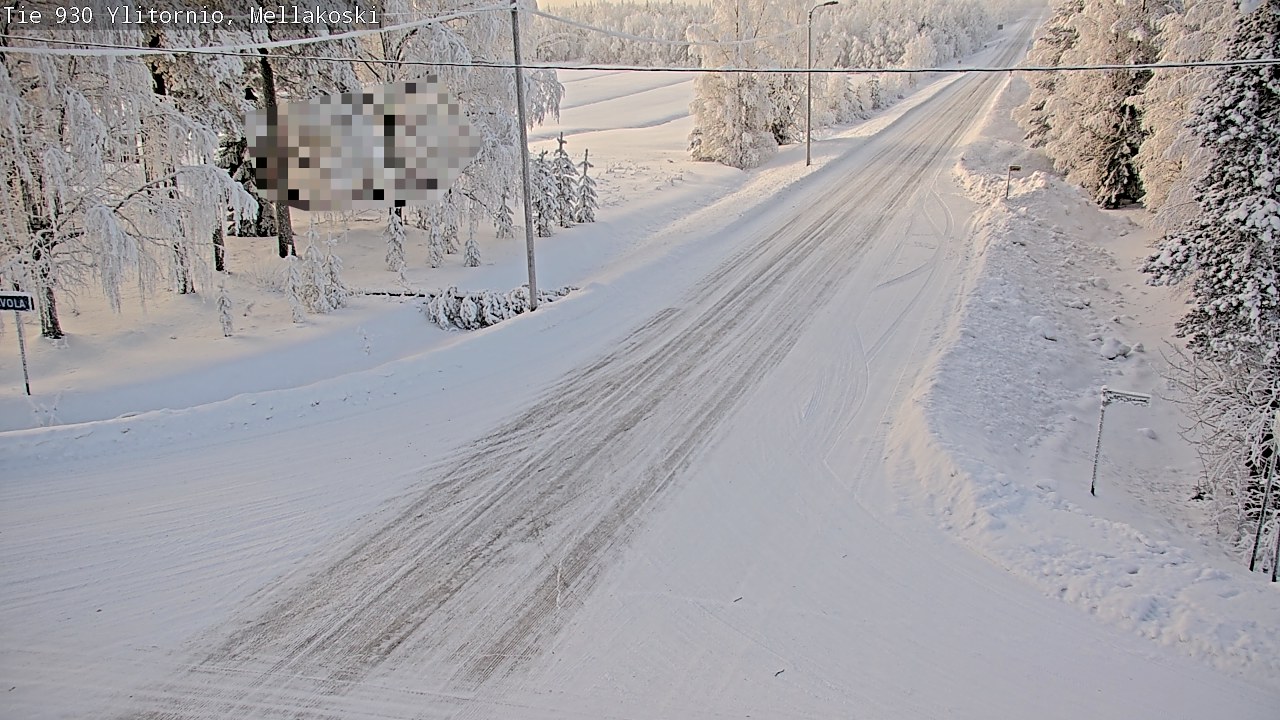 Weather Camera Image Road 83 Ylitornio, Mellakoski, Ylitornio, Lappi