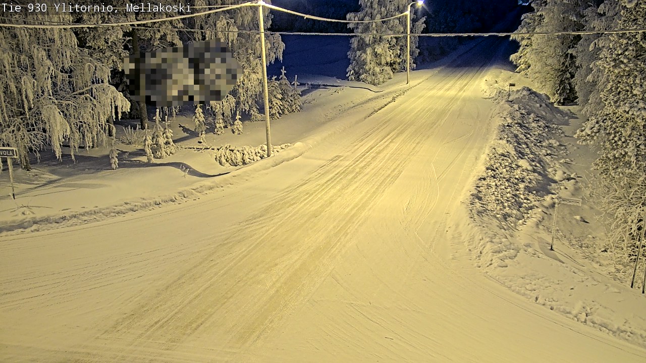 Weather Camera Image Road 83 Ylitornio, Mellakoski, Ylitornio, Lappi
