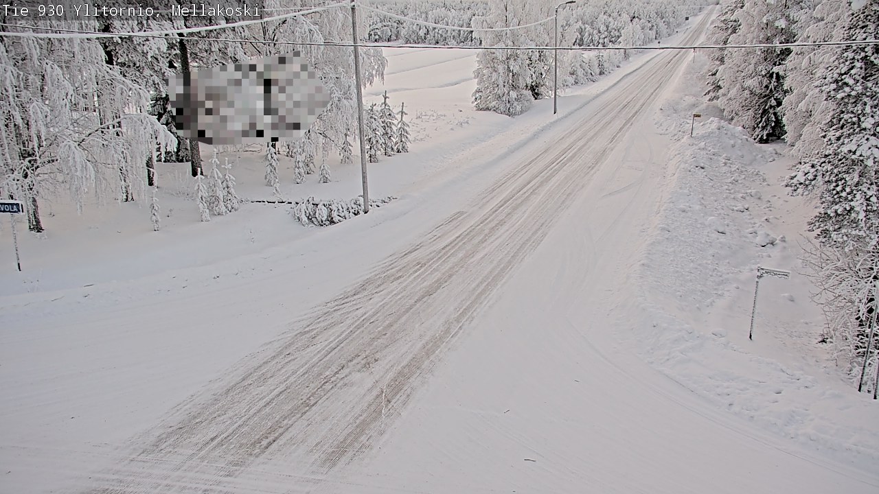 Weather Camera Image Road 83 Ylitornio, Mellakoski, Ylitornio, Lappi