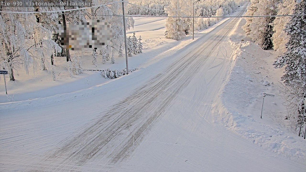 Weather Camera Image Road 83 Ylitornio, Mellakoski, Ylitornio, Lappi