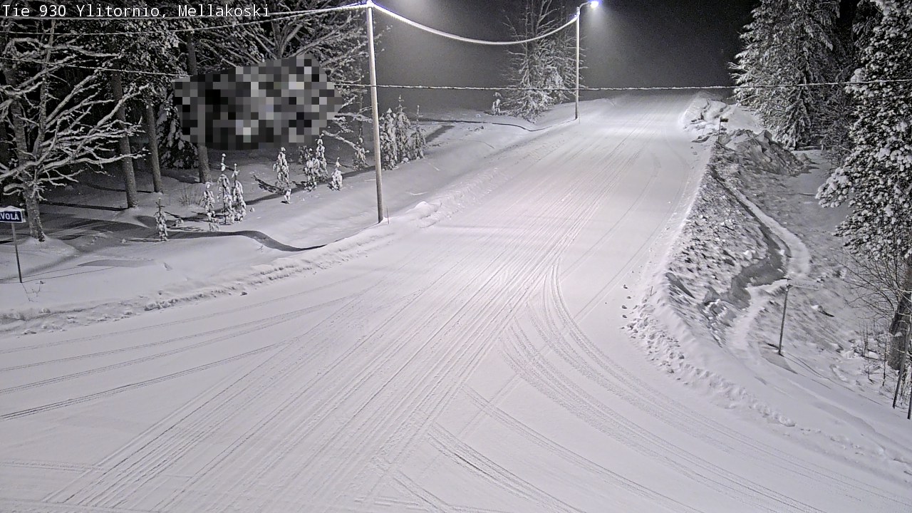 Weather Camera Image Väg 83 Övertorneå, Mellakoski, Ylitornio, Lappi