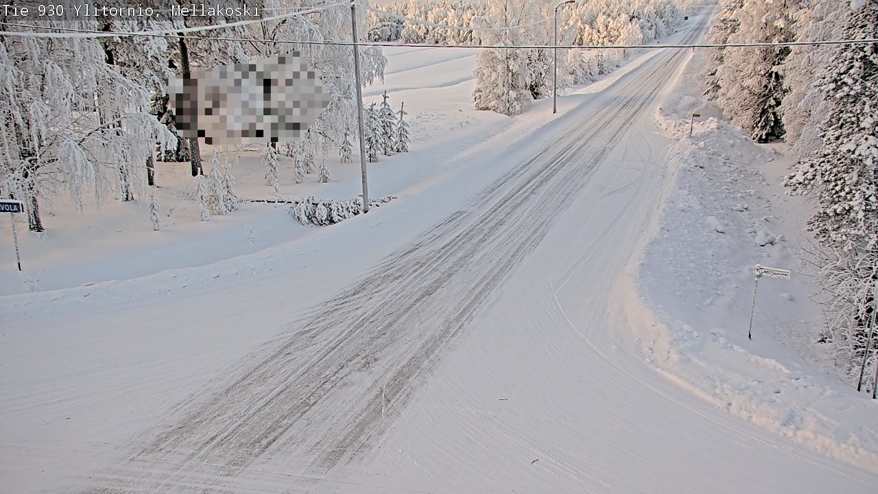 Weather Camera Image Road 83 Ylitornio, Mellakoski, Ylitornio, Lappi