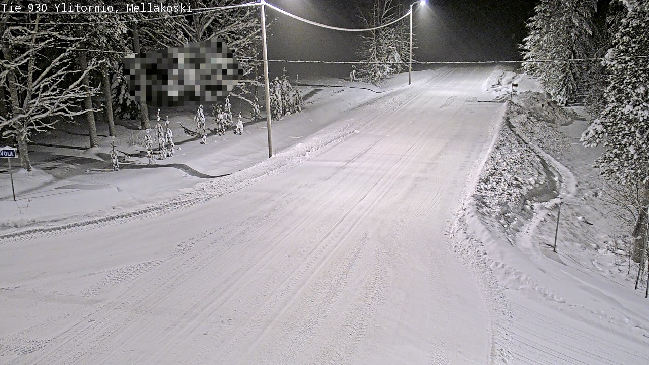 Weather Camera Image Väg 83 Övertorneå, Mellakoski, Ylitornio, Lappi