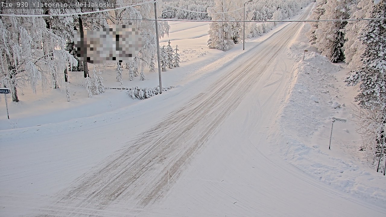 Weather Camera Image Road 83 Ylitornio, Mellakoski, Ylitornio, Lappi