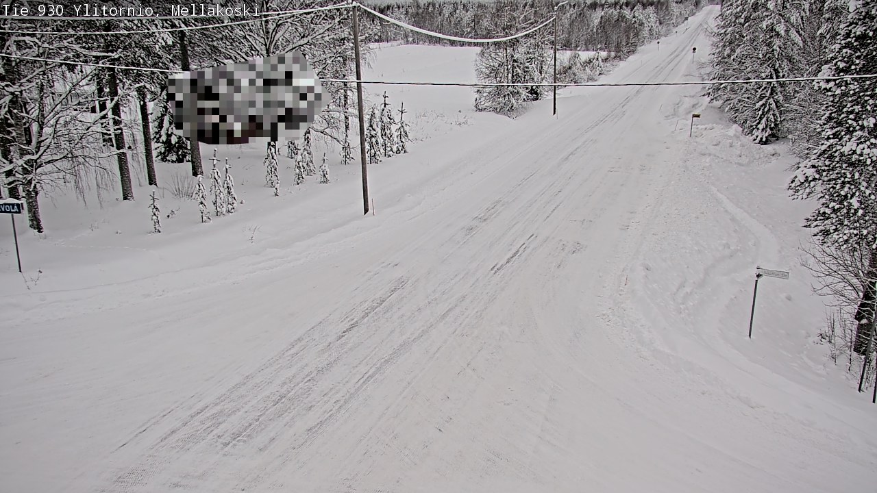 Weather Camera Image Väg 83 Övertorneå, Mellakoski, Ylitornio, Lappi