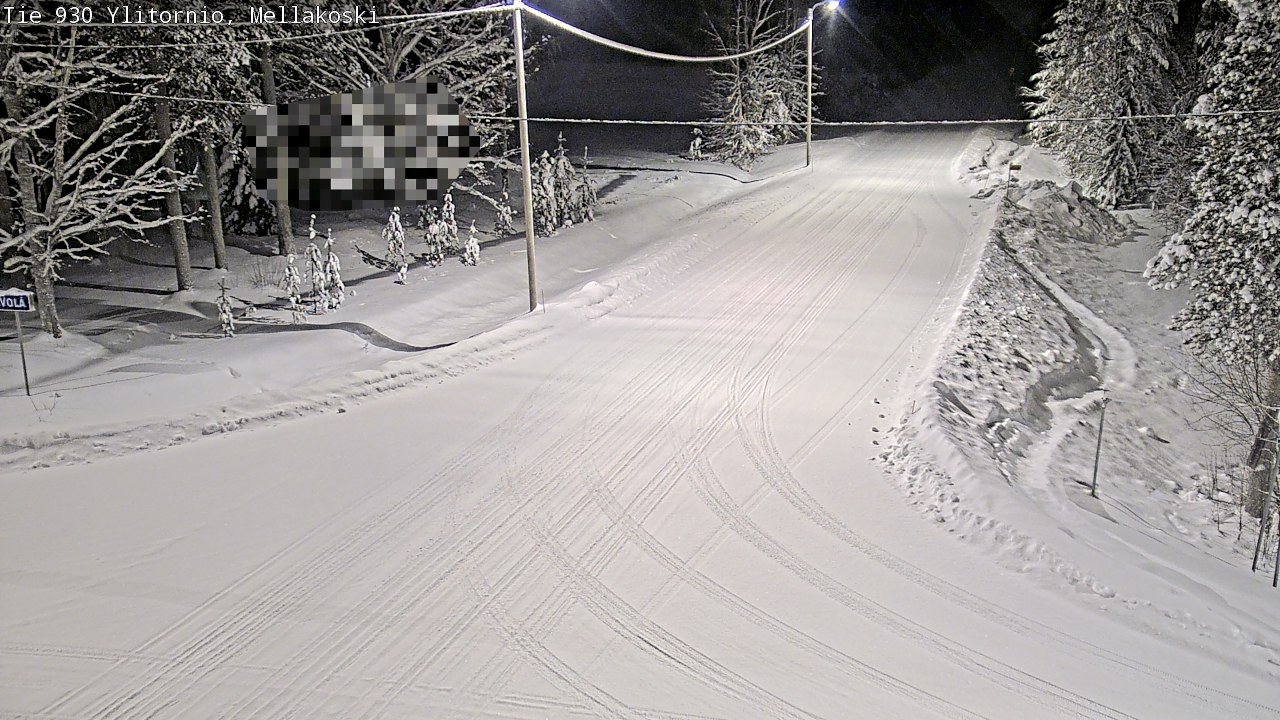 Weather Camera Image Väg 83 Övertorneå, Mellakoski, Ylitornio, Lappi