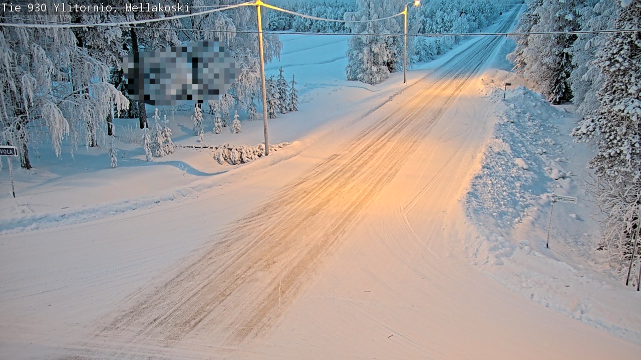 Kelikamerat Kuva TIe 930 Ylitornio, Mellakoski, Ylitornio, Lappi