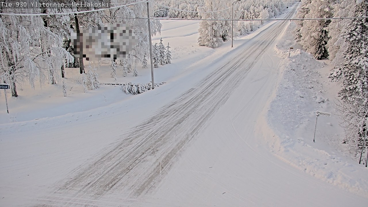 Weather Camera Image Road 83 Ylitornio, Mellakoski, Ylitornio, Lappi