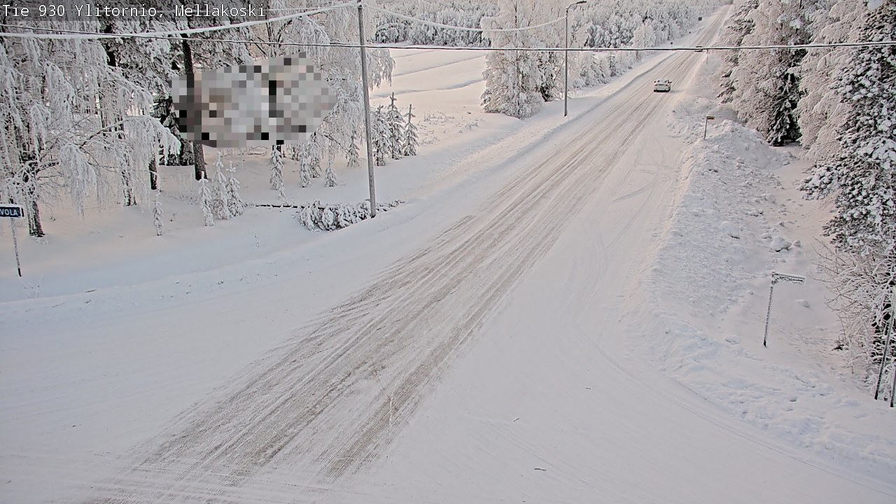 Weather Camera Image Road 83 Ylitornio, Mellakoski, Ylitornio, Lappi