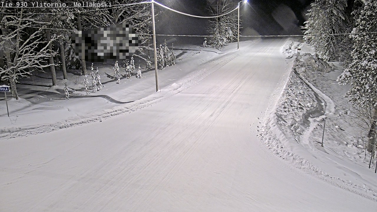 Weather Camera Image Väg 83 Övertorneå, Mellakoski, Ylitornio, Lappi