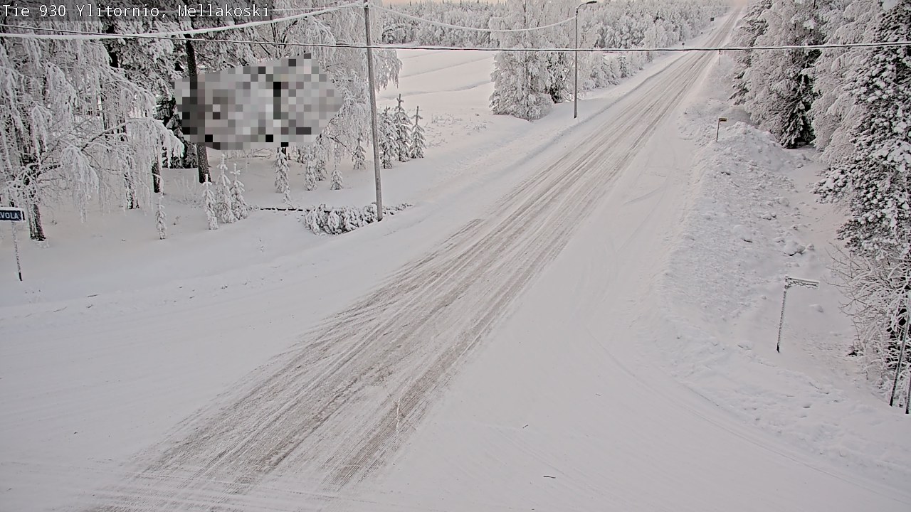 Weather Camera Image Road 83 Ylitornio, Mellakoski, Ylitornio, Lappi