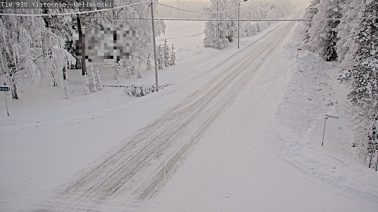 Weather Camera Image Road 83 Ylitornio, Mellakoski, Ylitornio, Lappi