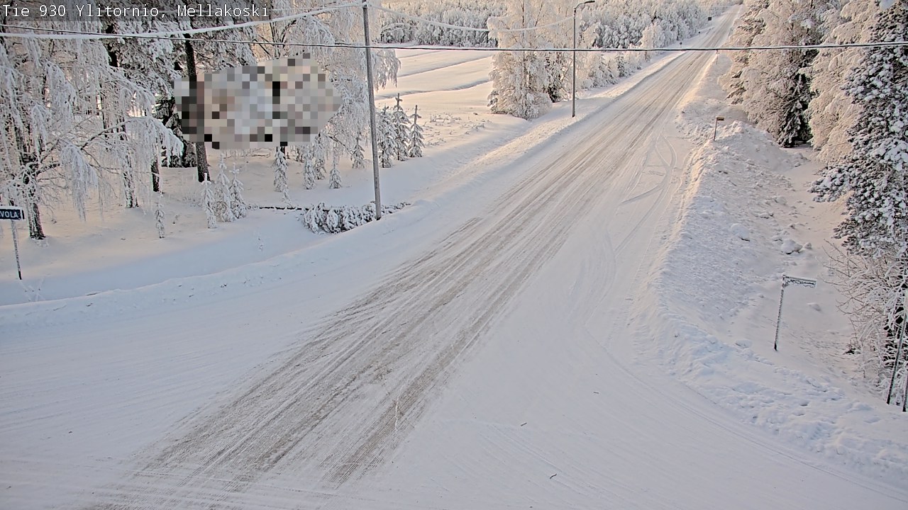 Weather Camera Image Road 83 Ylitornio, Mellakoski, Ylitornio, Lappi