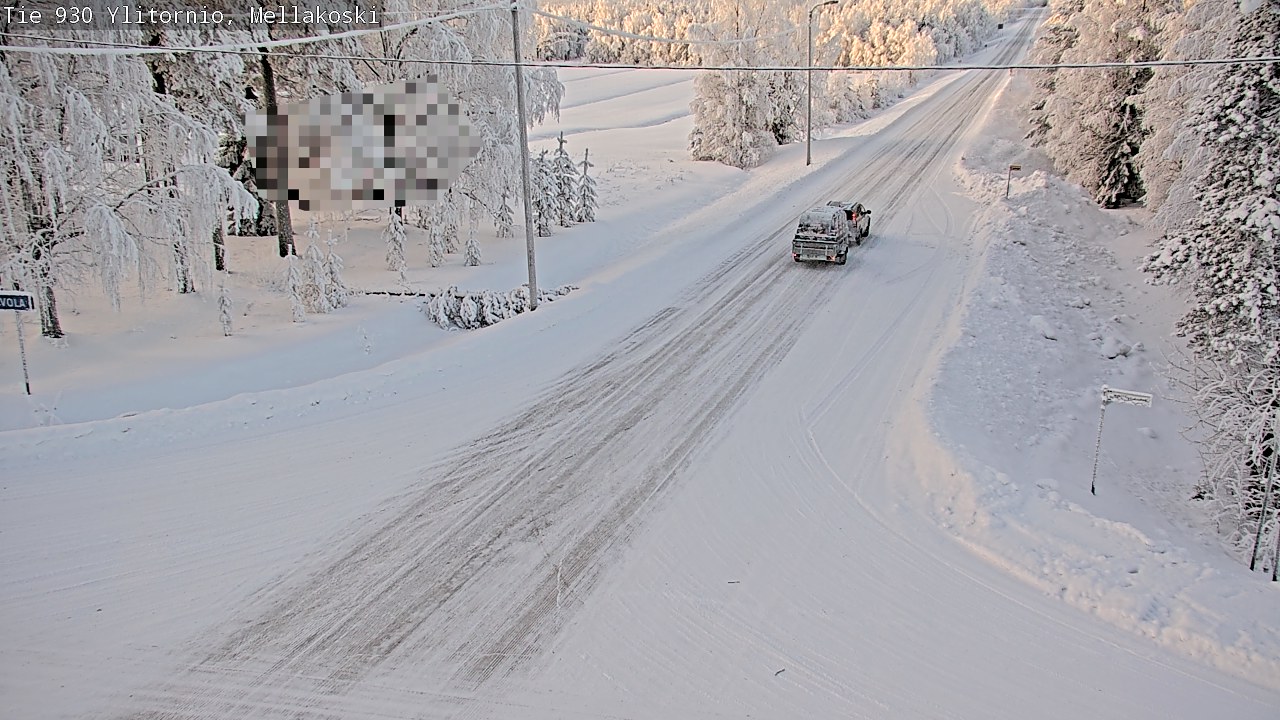 Weather Camera Image Road 83 Ylitornio, Mellakoski, Ylitornio, Lappi