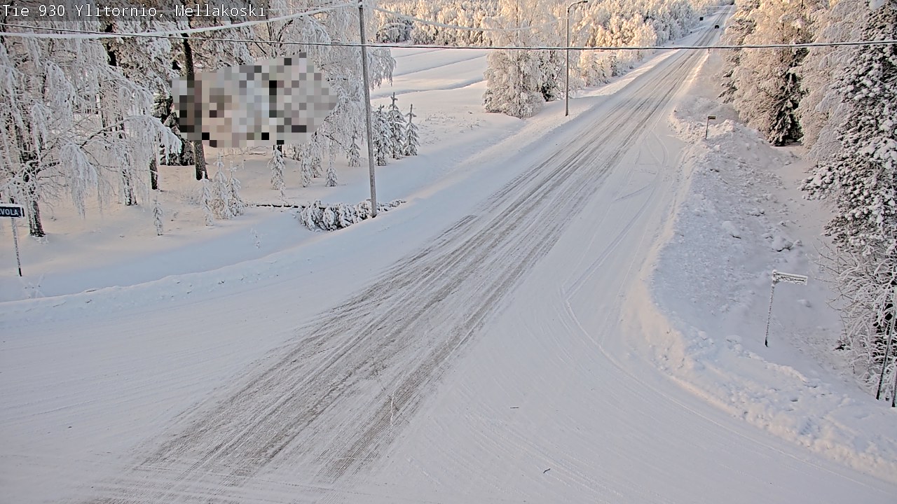 Weather Camera Image Road 83 Ylitornio, Mellakoski, Ylitornio, Lappi