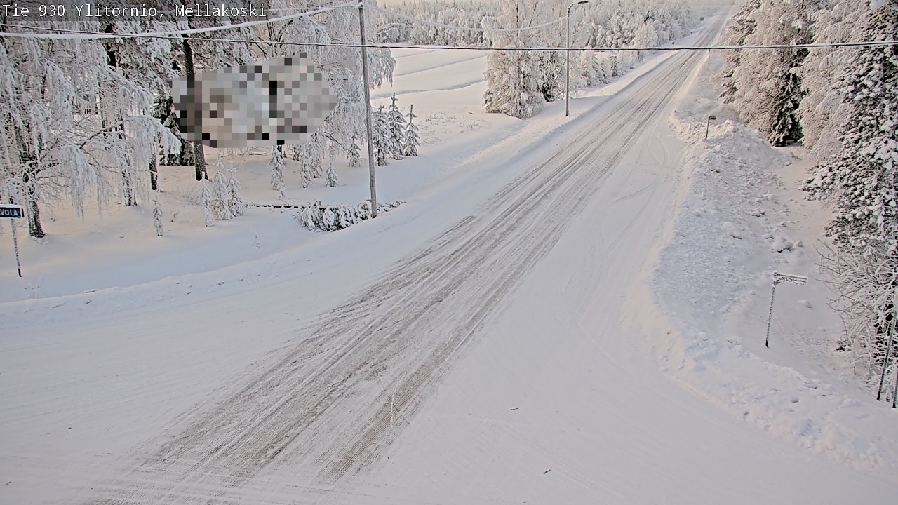 Weather Camera Image Road 83 Ylitornio, Mellakoski, Ylitornio, Lappi