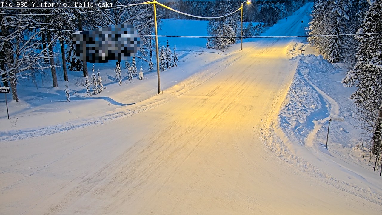 Weather Camera Image Väg 83 Övertorneå, Mellakoski, Ylitornio, Lappi