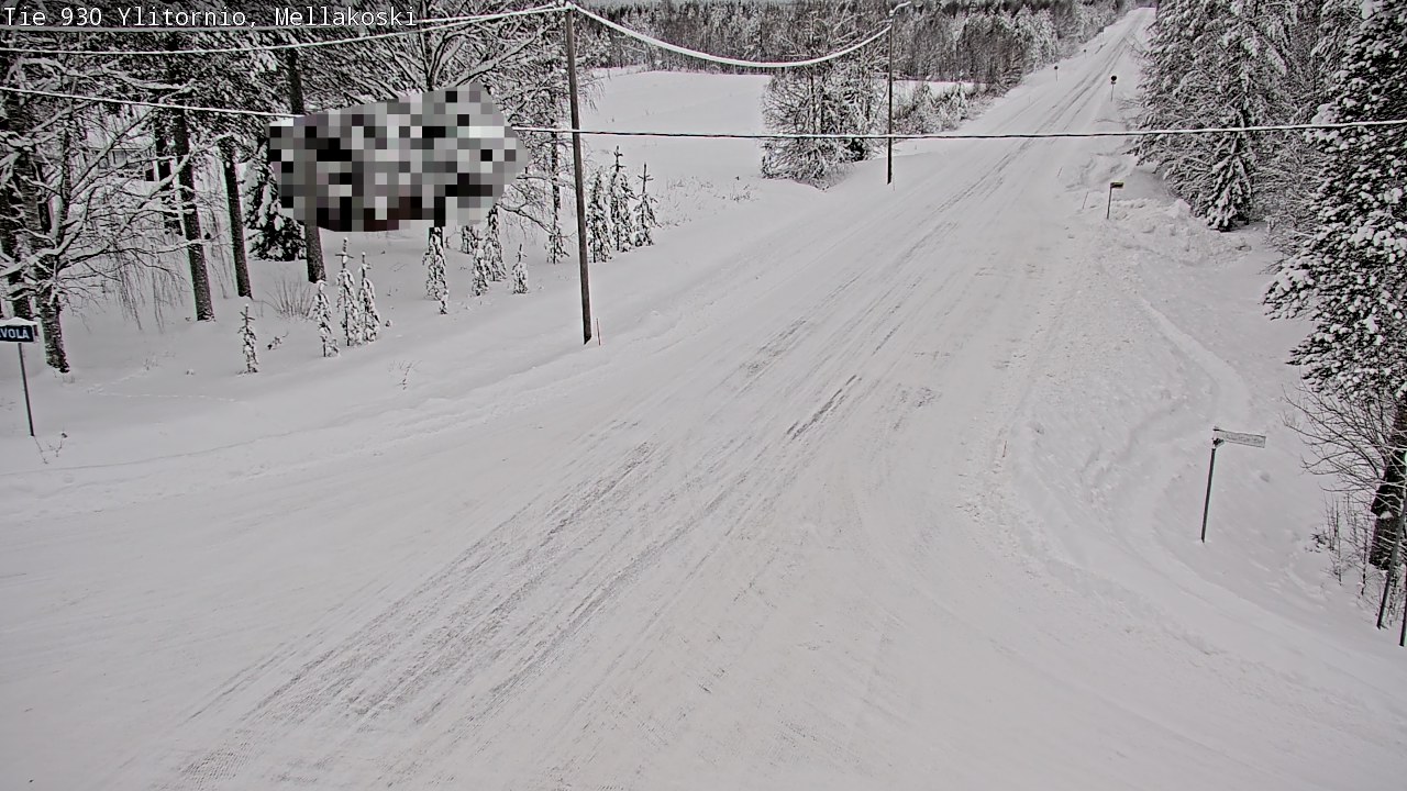 Weather Camera Image Väg 83 Övertorneå, Mellakoski, Ylitornio, Lappi