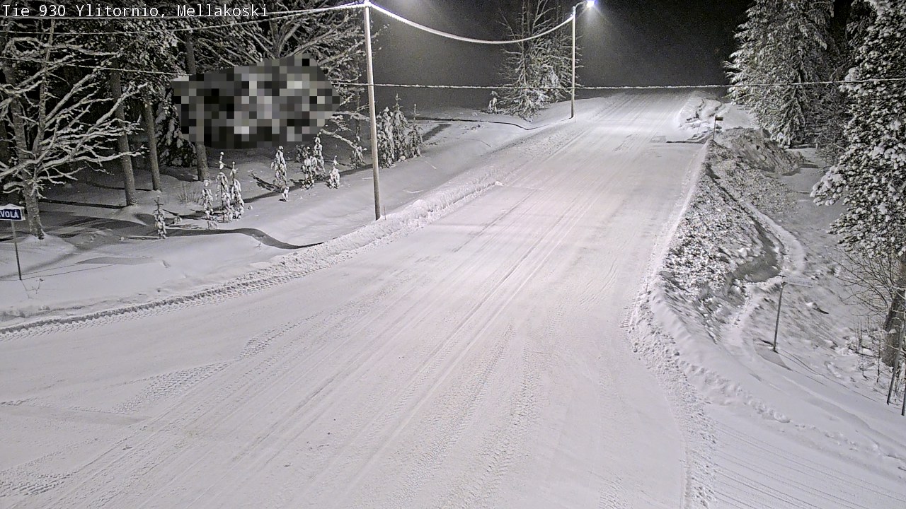 Weather Camera Image Väg 83 Övertorneå, Mellakoski, Ylitornio, Lappi