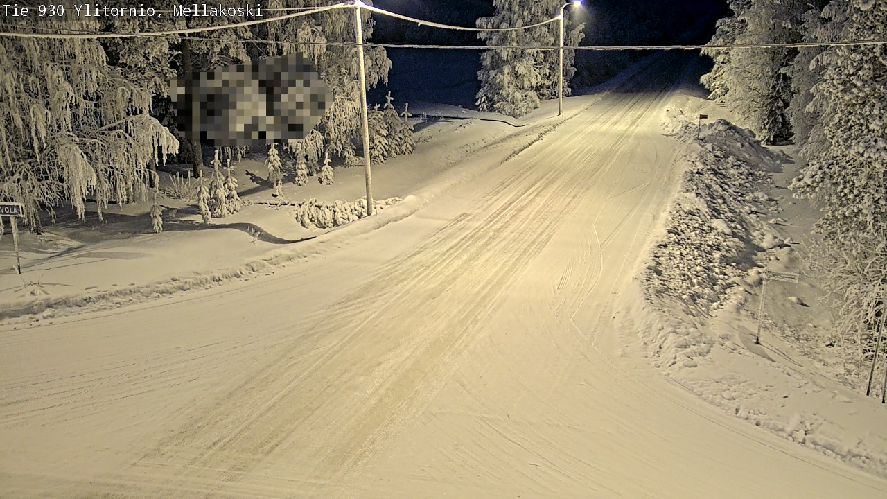 Weather Camera Image Road 83 Ylitornio, Mellakoski, Ylitornio, Lappi