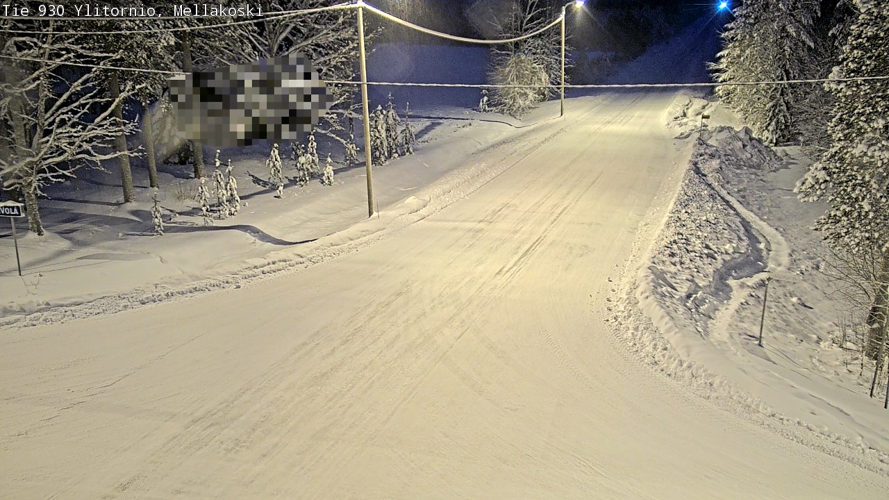 Weather Camera Image Väg 83 Övertorneå, Mellakoski, Ylitornio, Lappi