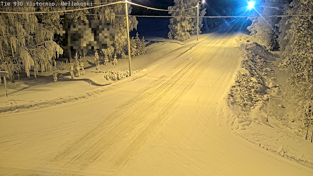 Weather Camera Image Road 83 Ylitornio, Mellakoski, Ylitornio, Lappi