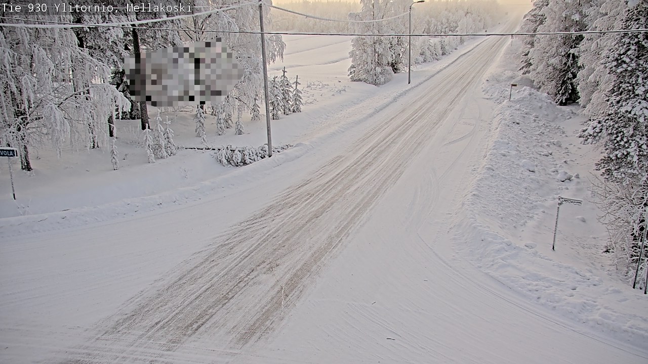 Weather Camera Image Road 83 Ylitornio, Mellakoski, Ylitornio, Lappi