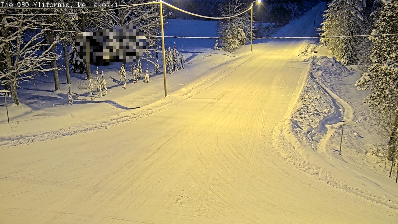 Weather Camera Image Väg 83 Övertorneå, Mellakoski, Ylitornio, Lappi