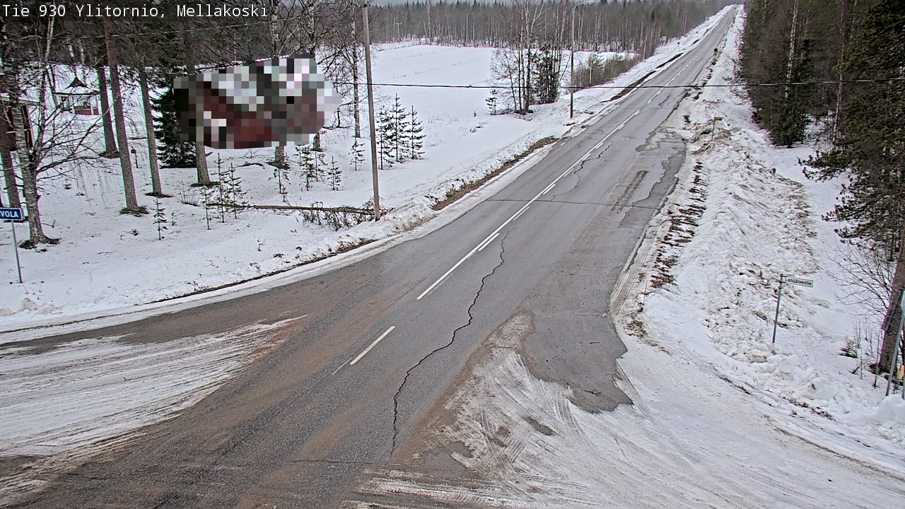 Weather Camera Image Väg 83 Övertorneå, Mellakoski, Ylitornio, Lappi