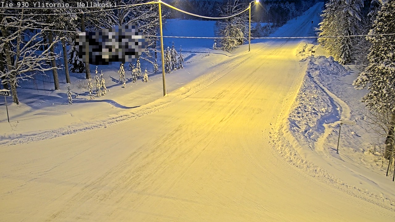 Weather Camera Image Väg 83 Övertorneå, Mellakoski, Ylitornio, Lappi