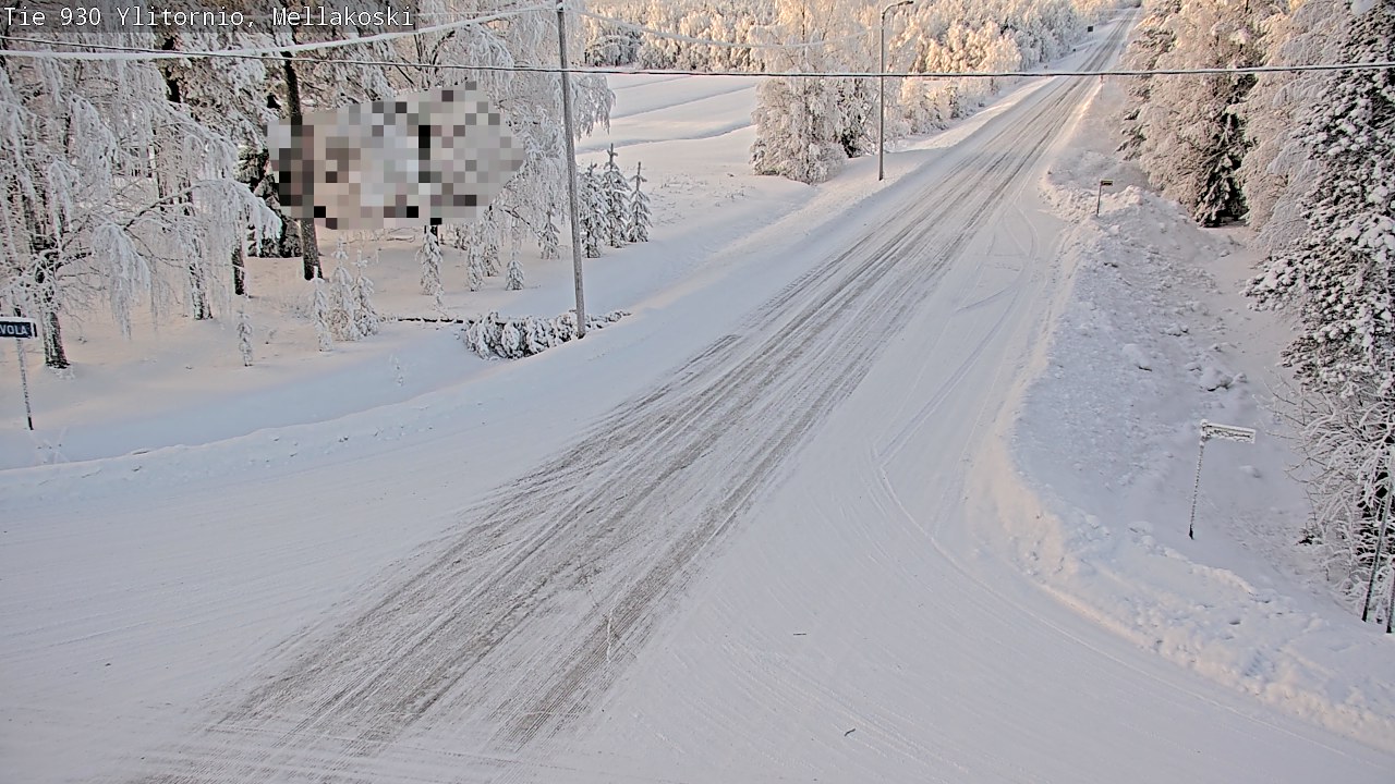 Weather Camera Image Road 83 Ylitornio, Mellakoski, Ylitornio, Lappi
