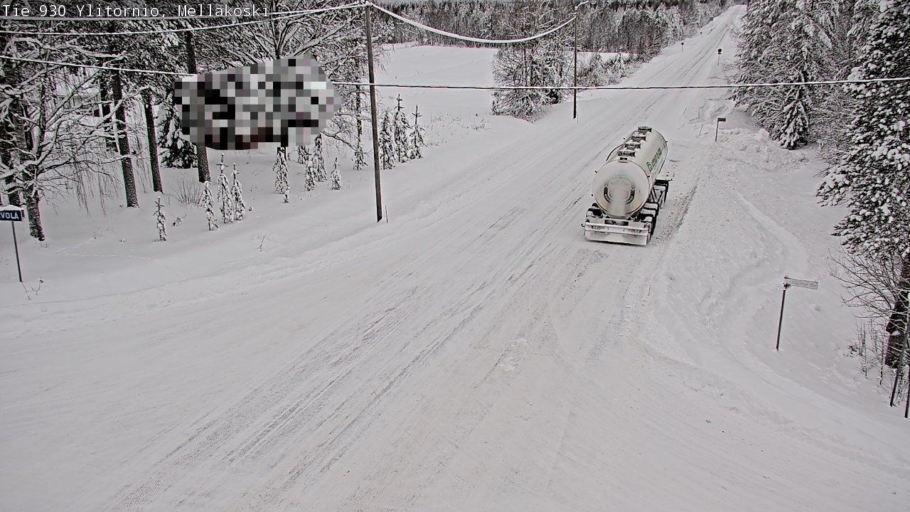 Weather Camera Image Väg 83 Övertorneå, Mellakoski, Ylitornio, Lappi