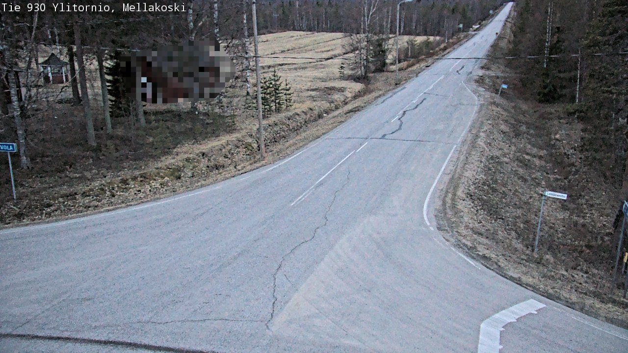 Weather Camera Image Väg 83 Övertorneå, Mellakoski, Ylitornio, Lappi