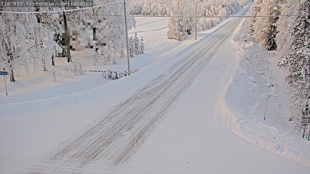 Weather Camera Image Road 83 Ylitornio, Mellakoski, Ylitornio, Lappi